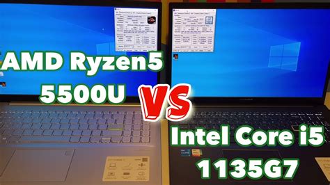 AMD Ryzen 5 5500U vs Intel Core i5-1135G7 Geekbench 5 benchmark - YouTube