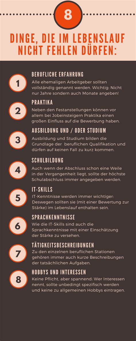 checkliste_bewerbungsunterlagen_lebenslauf - Bewerbung schreiben: Der korrekte Aufbau & Vorlagen ...