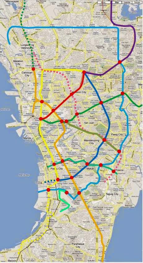 Lrt/mrt Map Manila