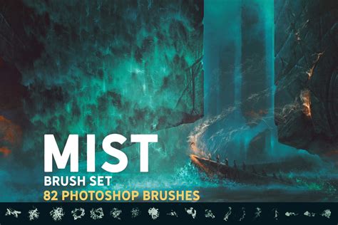 Free Download Mist Photoshop brush set