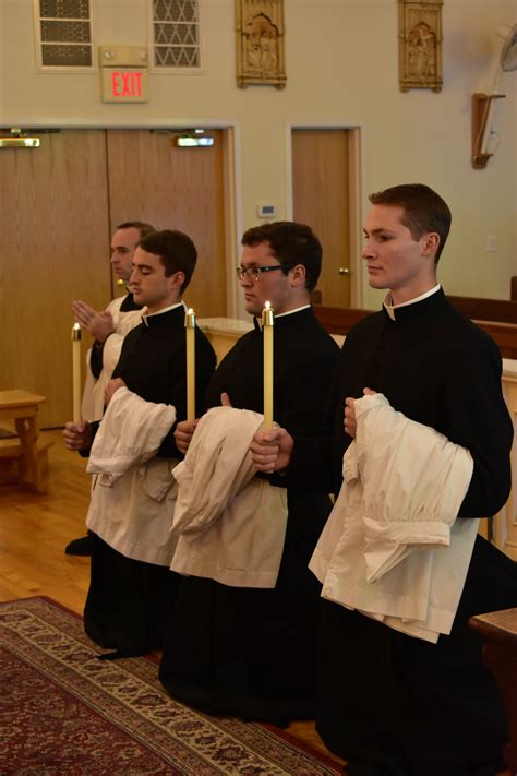 Tonsure Ceremony | Congregation of St. Pius V