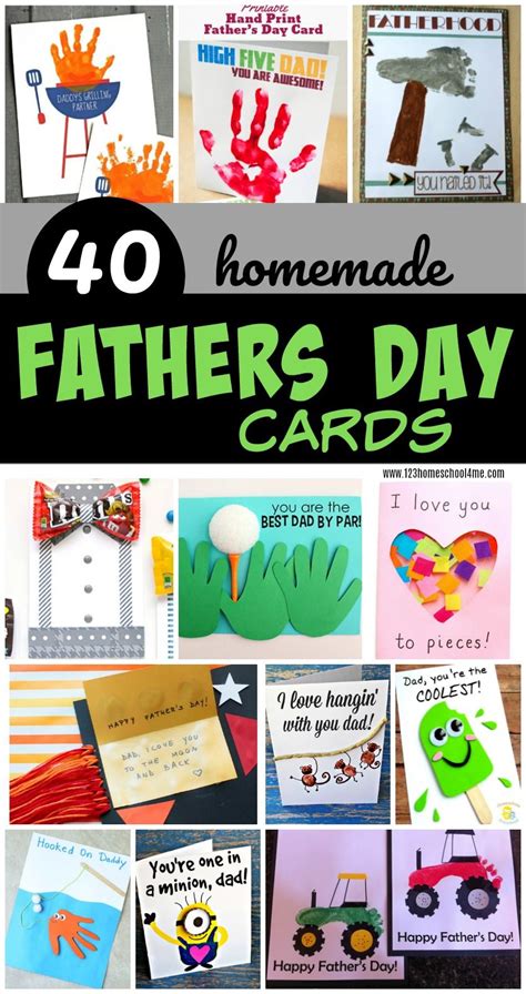 40 Homemade Fathers Day Cards - so many fun, unique, and creative ...