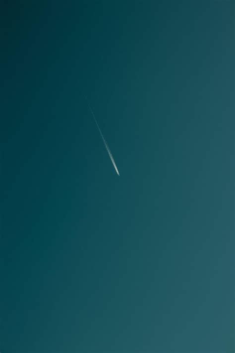 Sky, Minimalism, Plane, Airplane, Track, Bottom View, Trace HD phone ...