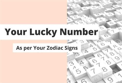 What's Your Zodiac Sign's Lucky Number? - Glam Garbs