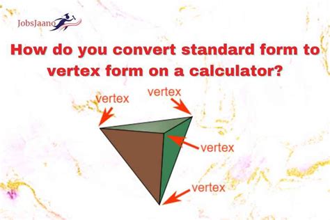 How do you convert standard form to vertex form on a calculator ...