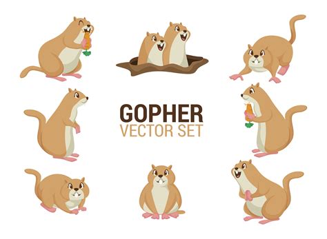 Gopher Cartoons Vector 172788 Vector Art at Vecteezy