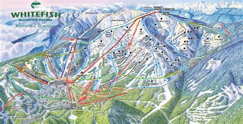 Whitefish Mountain Resort Trail Map | Liftopia