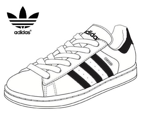 Nice Adidas Sneaker coloring page - Download, Print or Color Online for ...