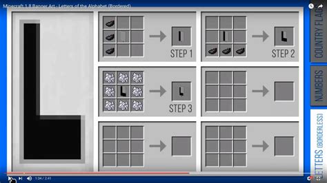 How To Make A Letter B Banner In Minecraft