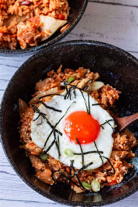 Kimchi Fried Rice With Chicken - Knife and Soul