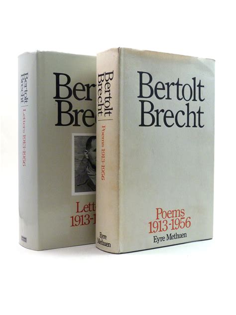 Bertolt Brecht, Poems 1913-1956 and Letters 1913-1956 (two volumes) by ...