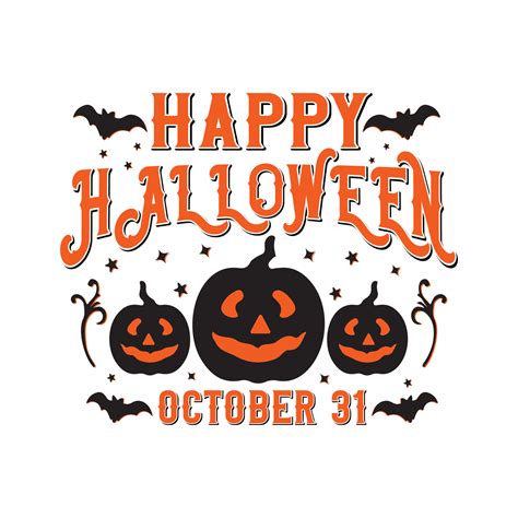 Happy Halloween, Vintage Halloween SVG Design, Vector File 12253007 Vector Art at Vecteezy