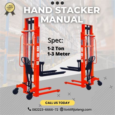 Hand Stacker Manual, Distributor hand forklift manual jawa tengah