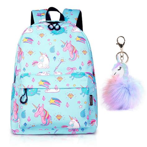 EVBEA - Unicorn Backpack Lightweight Water Resistant Cute Rainbow ...