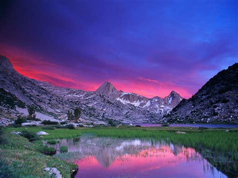 Sunset Over Evolution Lake, Kings Canyon National Park, California | Kings canyon national park ...