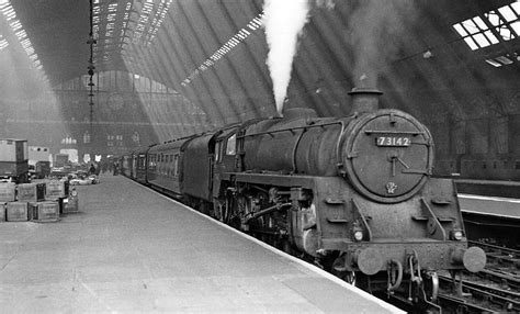 St Pancras railway station, Platform 3 1957 (This train was going to ...