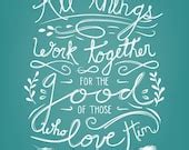 Items similar to All things work together for the good of those who ...