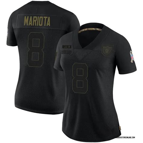 Nike Marcus Mariota Las Vegas Raiders Women's Limited Black 2020 Salute ...