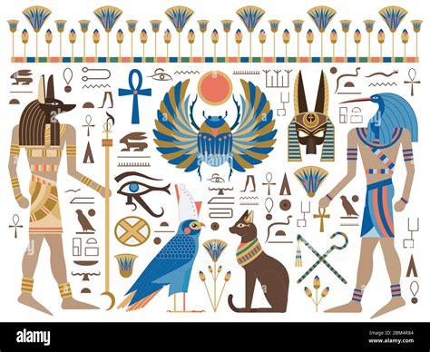 Egypt ancient animals Stock Vector Images - Alamy