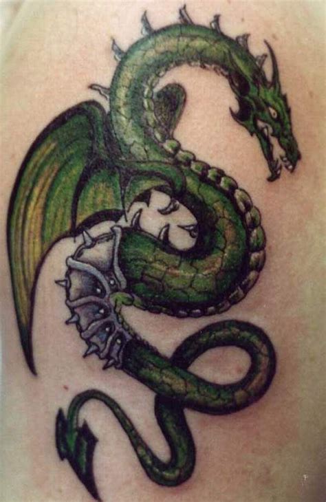 Congress Tattoo: green dragon tattoo | Dragon tattoo for women ...