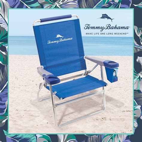 Tommy Bahama Beach Chair High Boy Blue - Walmart.com