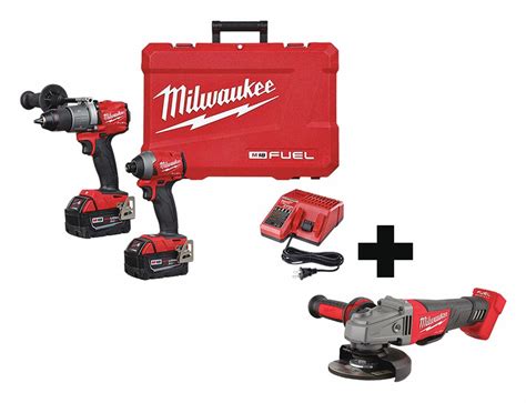 MILWAUKEE Cordless Combination Kit, 18V, (2) Tools - 349VG3|2997-22 ...