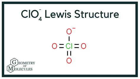 ClO4- Lewis Structure (Perchlorate Ion) - YouTube