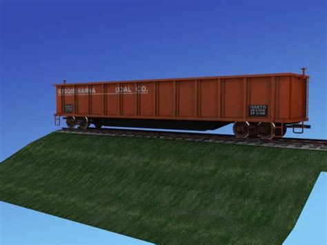 Railroad Coal Car - 3D Model by Dreamscape Studios