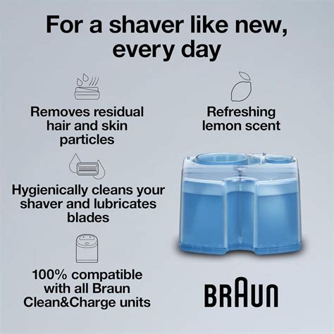 Braun Clean & Renew & Refresh Cartridge CCR 3 for All Braun Shavers ...