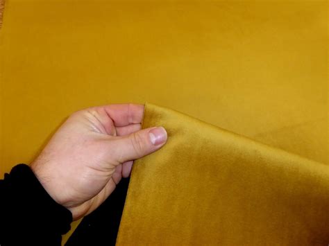 MUSTARD GOLD - Plush Velvet Upholstery / Curtain / Cushion Fabric ...