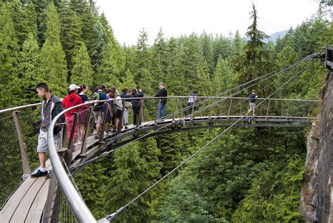 Cliff walk of the Capilano suspension bridge, Vancouver | # ...