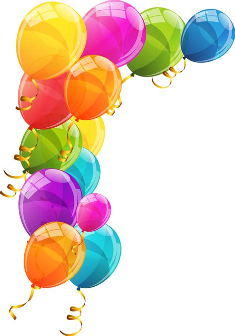 Happy Birthday Balloons PNGs for Free Download