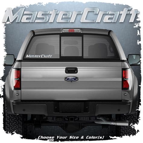 MasterCraft Window Decal, Choose Your Size and Color