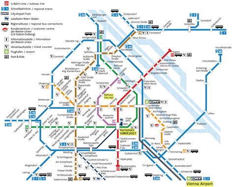 Vienna Transport Map,Vienna Subway Map, Vienna Metro Map