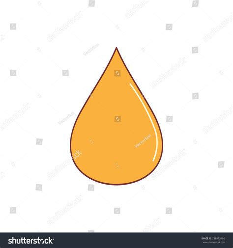 Oil Drop Icon Cartoon Illustration Oil Stock Vector (Royalty Free ...