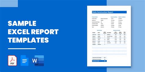 Free Excel Report Templates