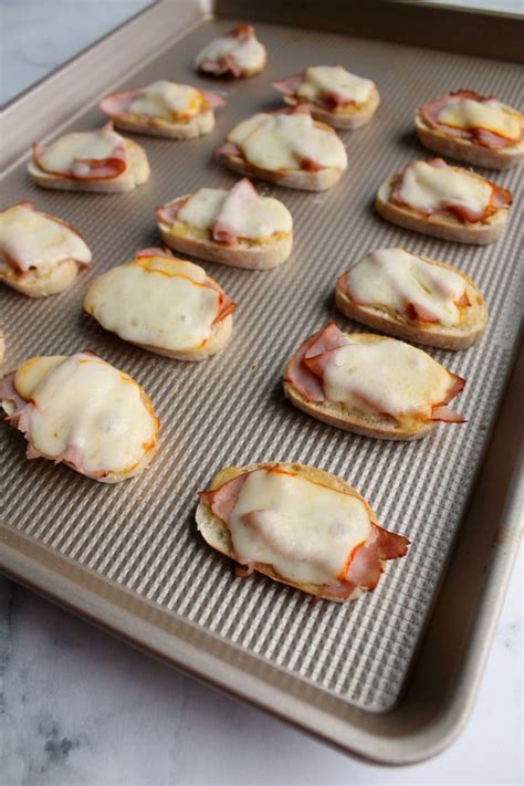 Ham and Cheese Crostini - Cooking With Carlee