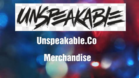 Unspeakable Merchandise - YouTube