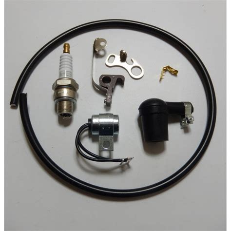 BSA Bantam D1,D3,D5,D7 Ignition Set Contact Wipac No S123, Plug, Cap HT Lead & Condenser ...