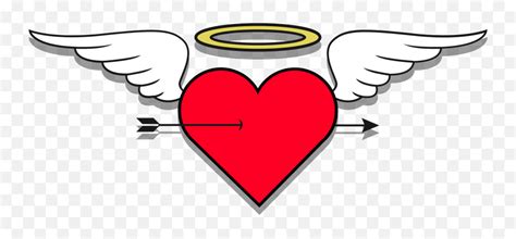 Free Heart Angel Png With Transparent Background - Heart Wing Emoji ...