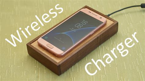 DIY wireless charger for smartphones made of wood - YouTube