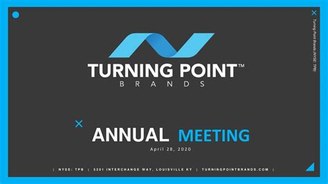 Turning Point Brands, Inc. 2020 Q1 - Results - Earnings Call Presentation (NYSE:TPB) | Seeking Alpha