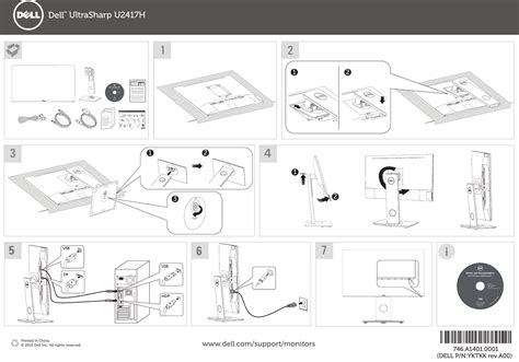 Dell u2417h monitor Quick Setup Guide User Manual En us