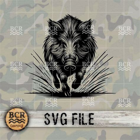 Wild Boar SVG, Wild Hog SVG, Wild Pig SVG, Wild Boar Digital Download ...