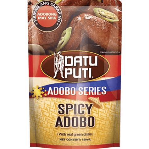 Datu Puti Adobo Series Spicy Adobo | 180ml | Recipe Mixes | Walter Mart