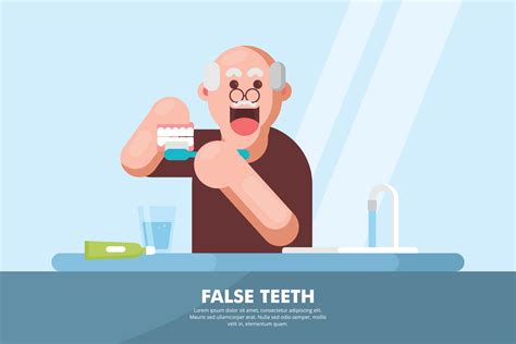 False Teeth Illustration 166777 Vector Art at Vecteezy