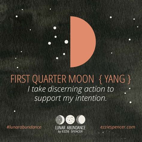 The First Quarter Phase. For more about the moon phases, visit www.lunarabundance.com | Moon ...