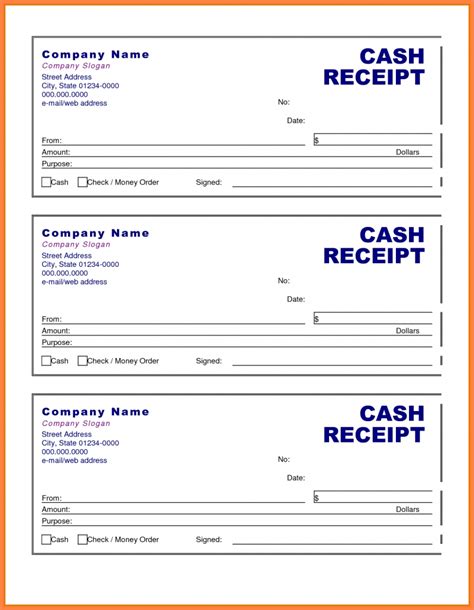 Free Printable Receipt Forms Online - Printable Forms Free Online