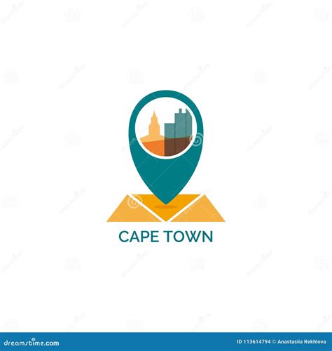 Cape Town City Cool Skyline Vector Logo Illustration Stock Vector - Illustration of logo, city ...