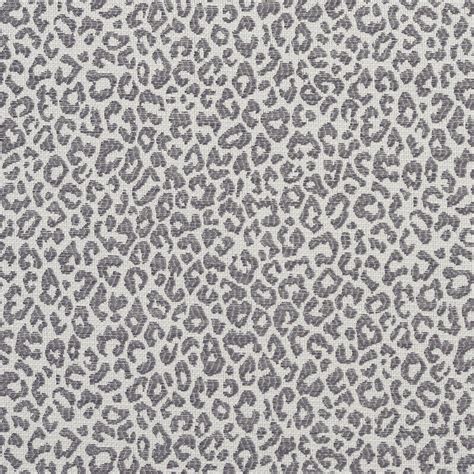 A593 Grey Leopard Woven Textured Upholstery Fabric